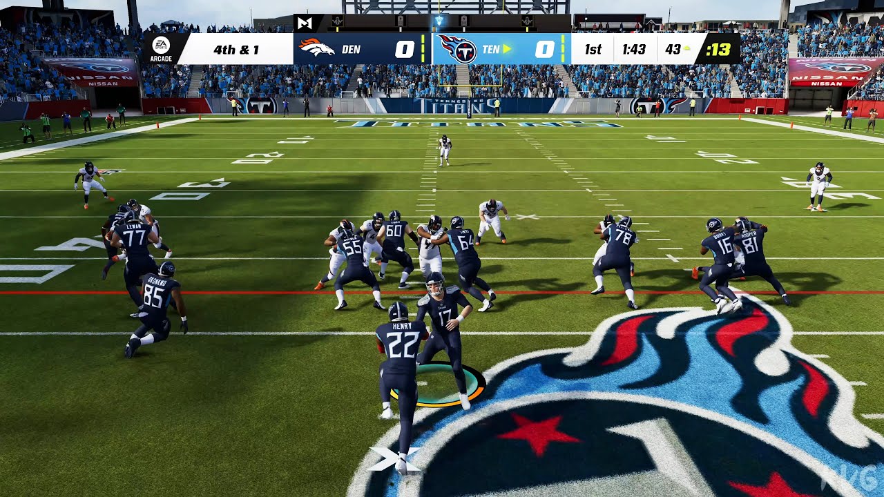Madden NFL 23 &mdash; Денвер Бронкос против Теннесси Тайтенс &mdash; Геймплей (PS5 UHD) [4K60FPS]