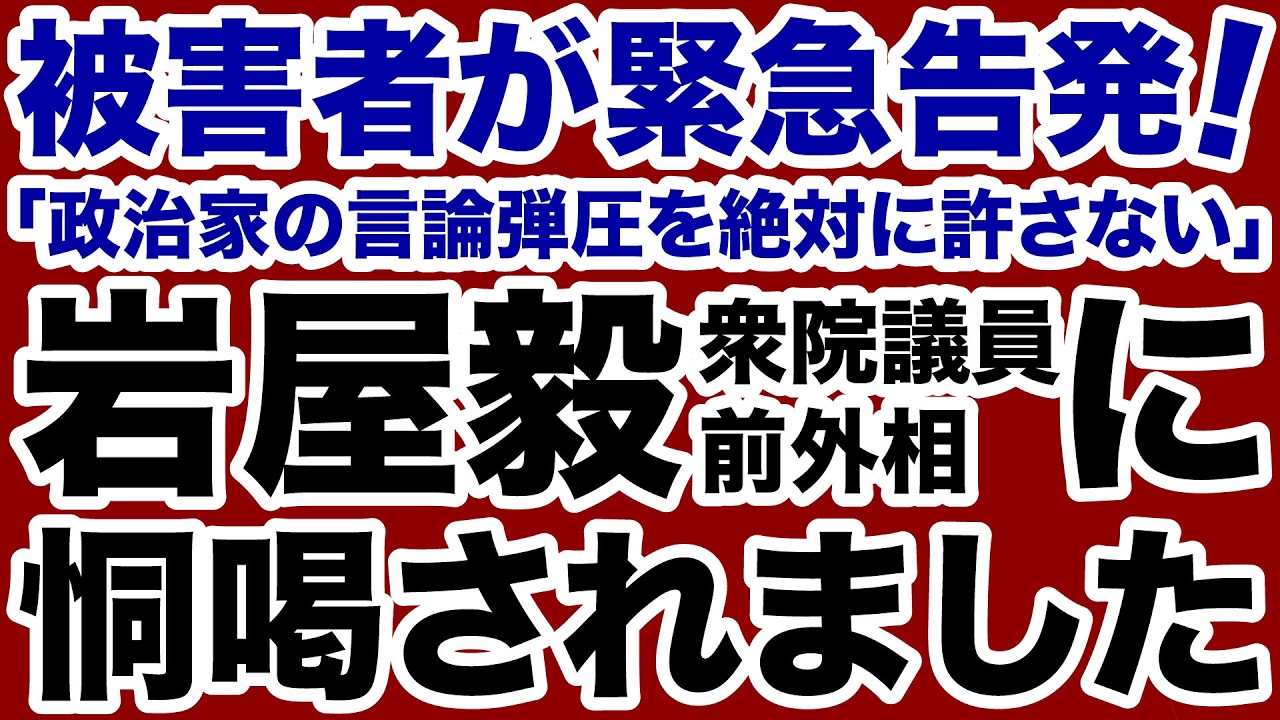 【緊急告発】岩屋毅前外相に恫喝「言論弾圧」されました【デイリーWiLL】