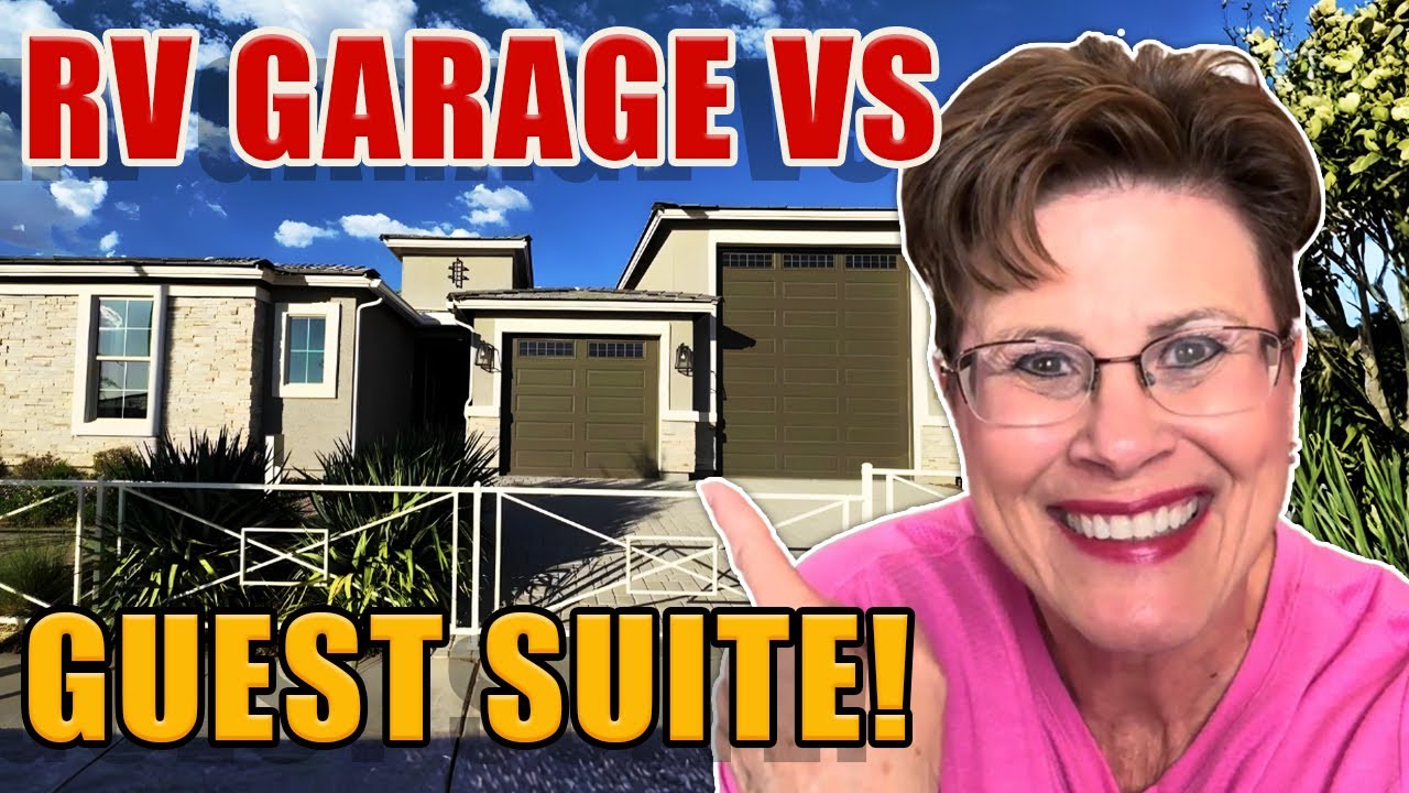 Новые дома в Surprise AZ (заповедник Asante & Mason Ranch) | Гараж для автодома или гостевой номер?!
