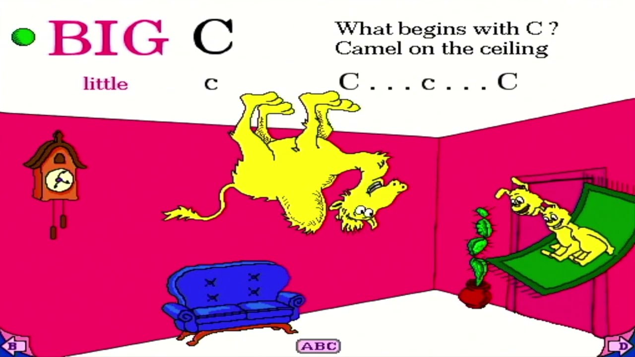Dr. Seuss's ABC (1995) Letter C! Living Books Read And Play Alphabet Playthrough!