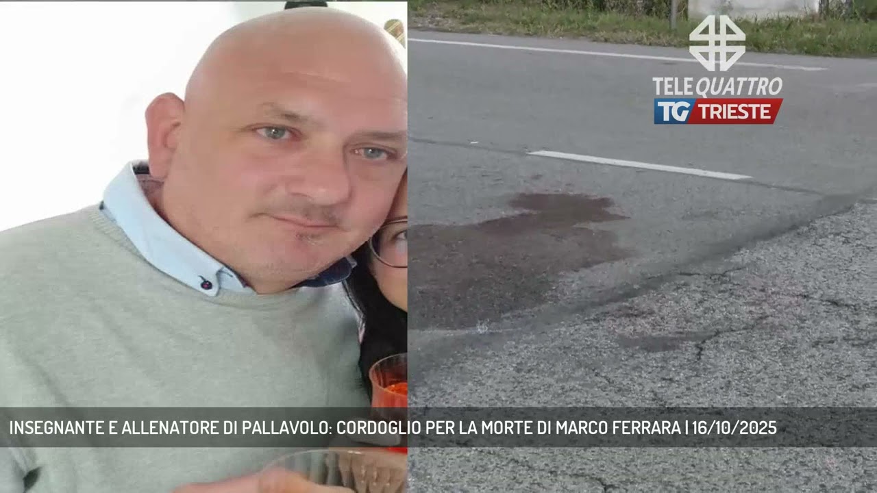 INSEGNANTE E ALLENATORE DI PALLAVOLO: CORDOGLIO PER LA MORTE DI MARCO FERRARA | 16/10/2025