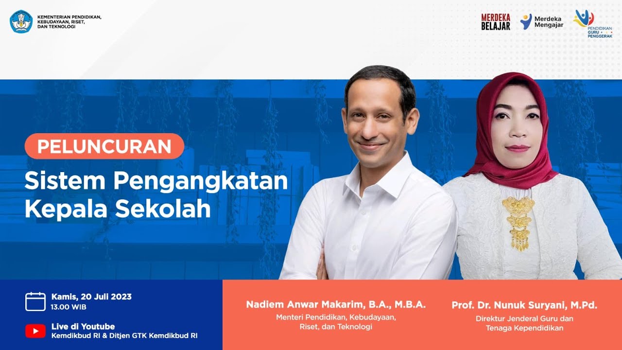 Peluncuran Sistem Pengangkatan Kepala Sekolah