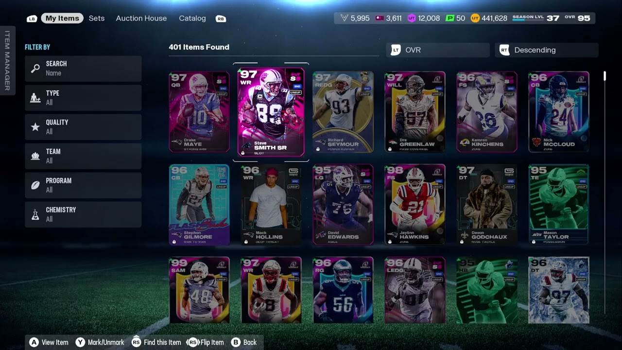 Madden 26 -Season 5 Level 37 New England Patriots Theme quick selling, Buying 
