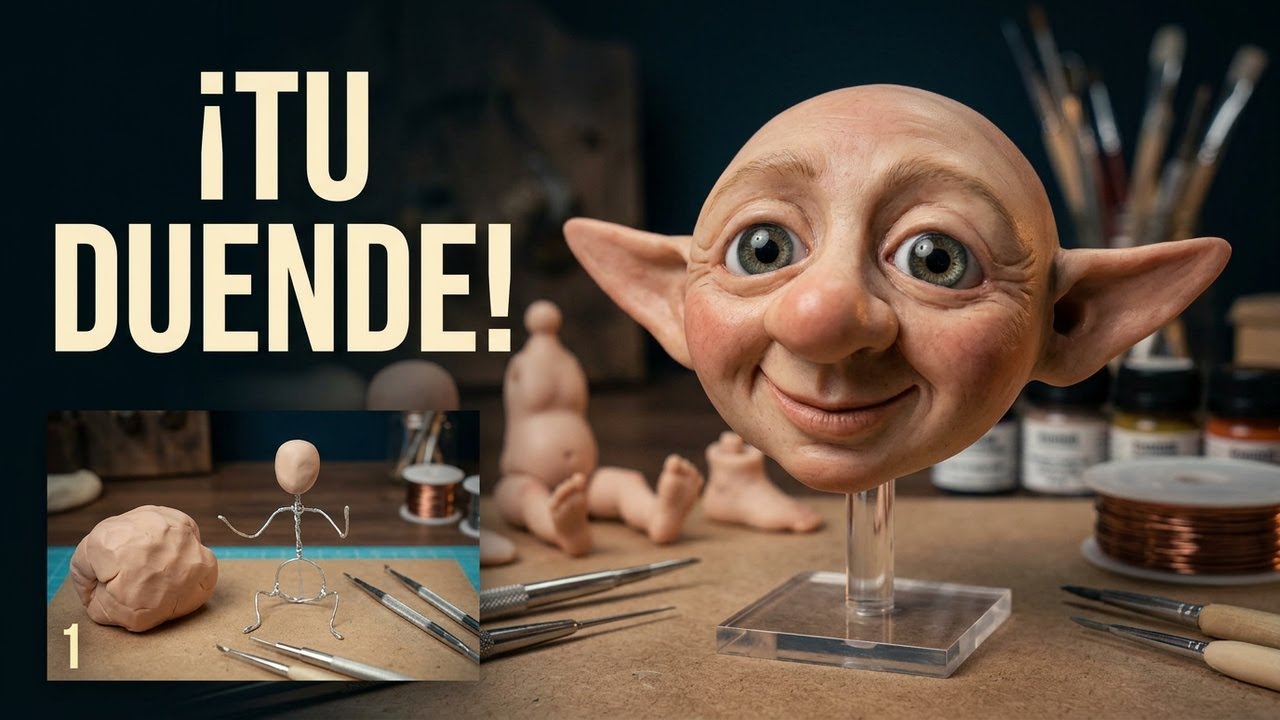 COMO CREAR UN DUENDE PASO A PASO - EL ROSTRO