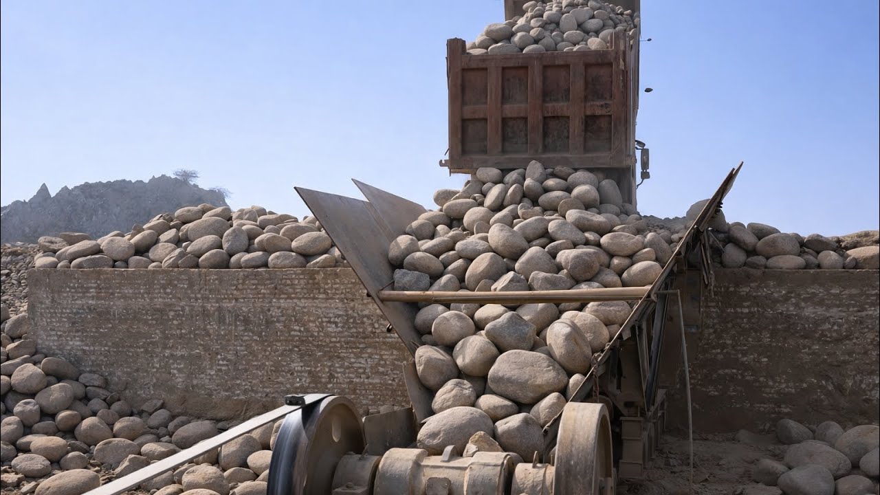 BIG ROCK 🪨 Crusher Machine - FULL Powerfull Process A Giant in Action-Big Rock Crushing#asmrvideo 