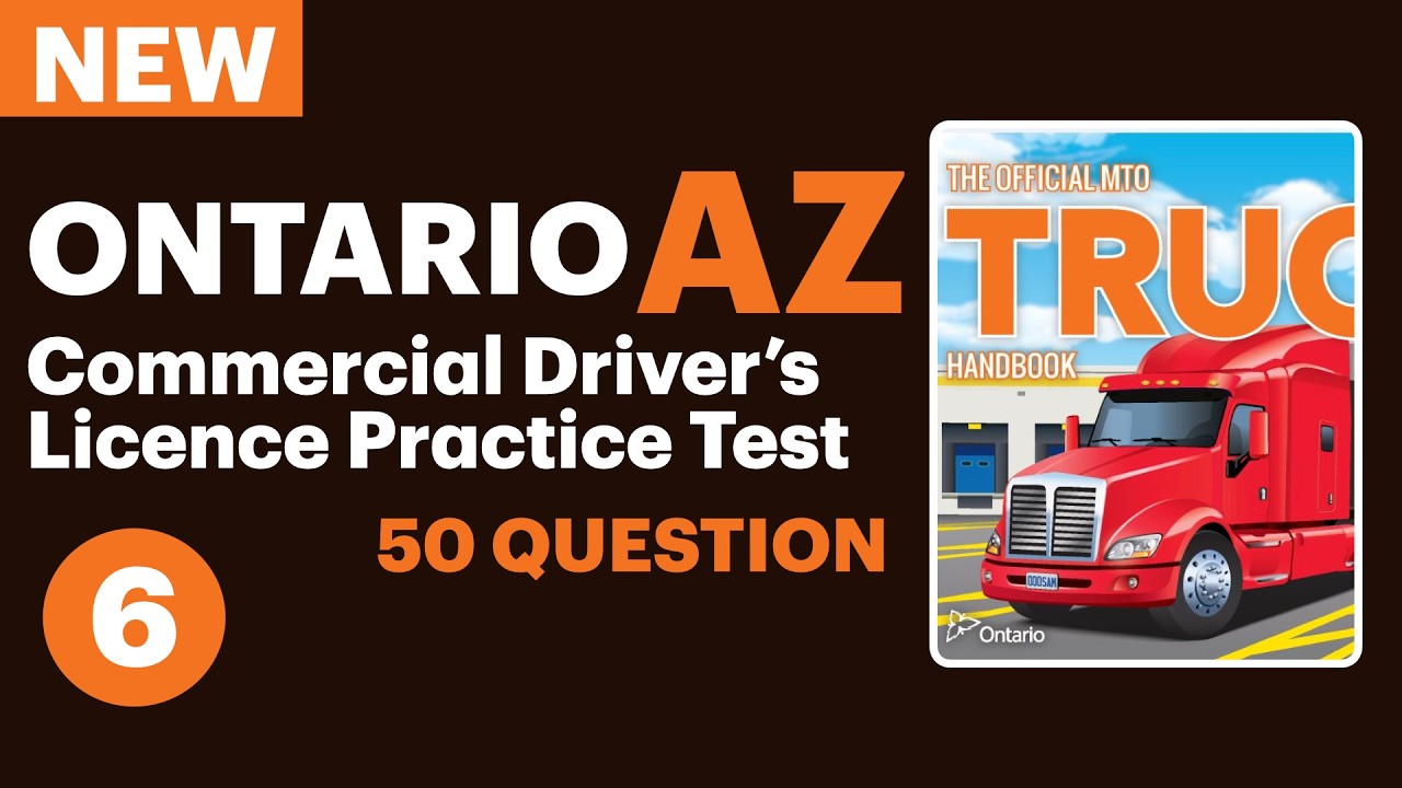 Ontario Commercial Driver’s Licence Practice Test 2026 | Part 6 | #OntarioTruckDriverTest #Ontario