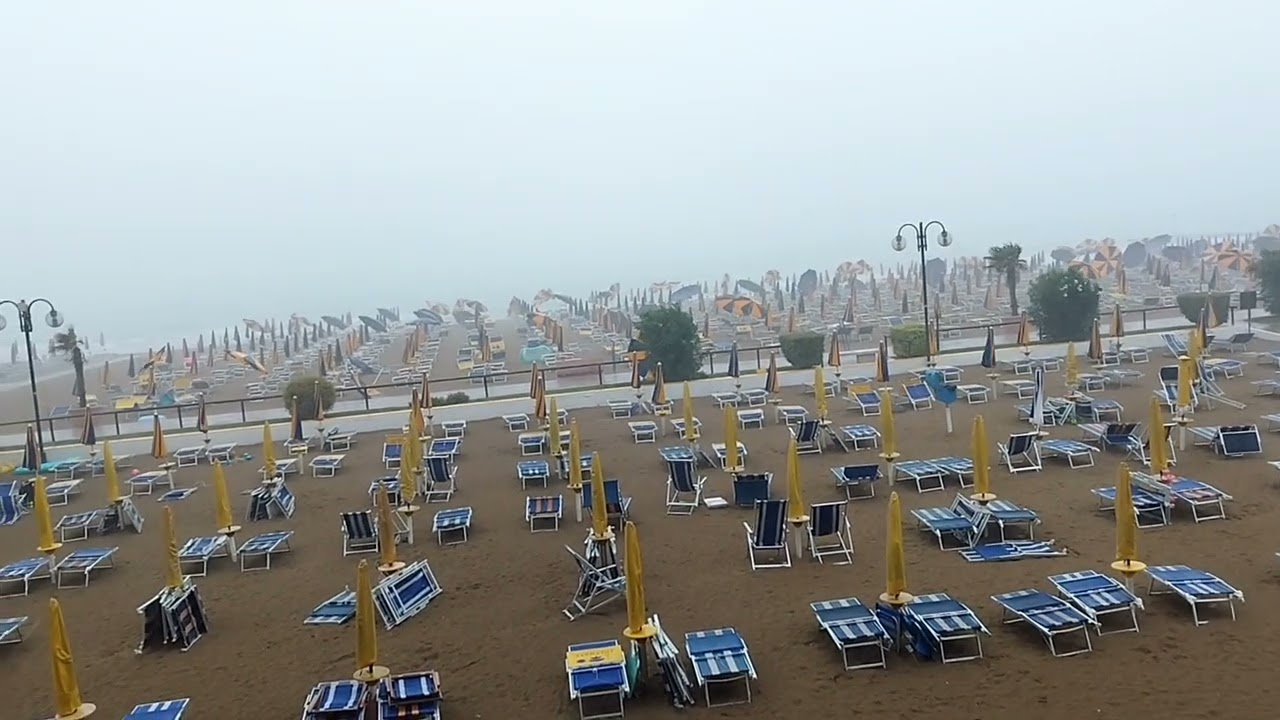 Nevrijeme Lido di Jesolo Italia 18 08 2022 Gewittersturm Lido di Jesolo Italia