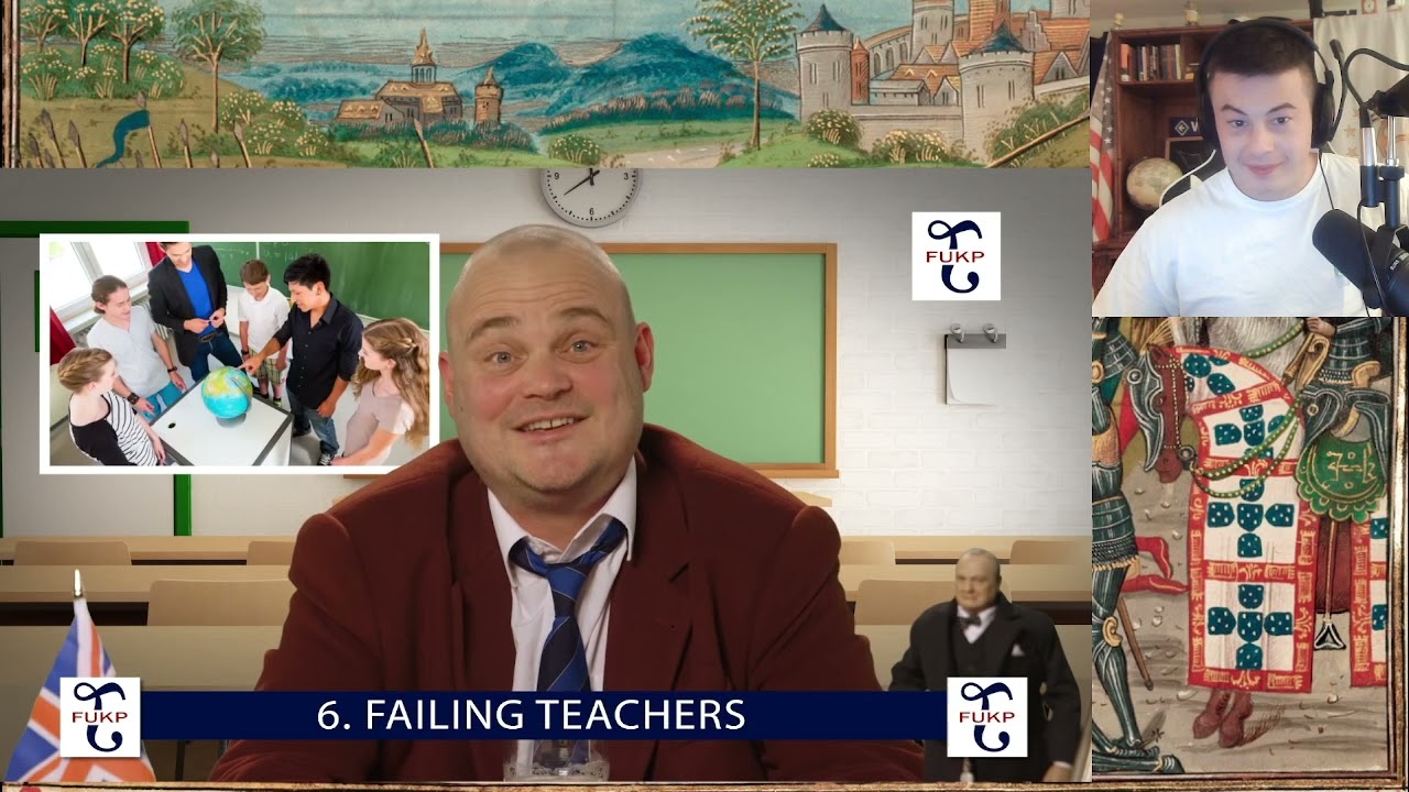 American Reacts Al Murray FUKP education