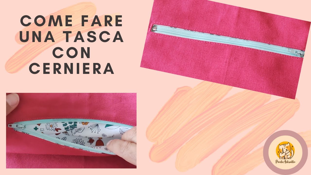 Come cucire una Tasca con Cerniera