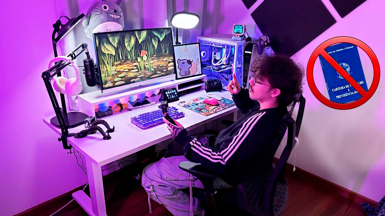 Tour pelo Setup do meu Amigo Desempregado (youtuber)