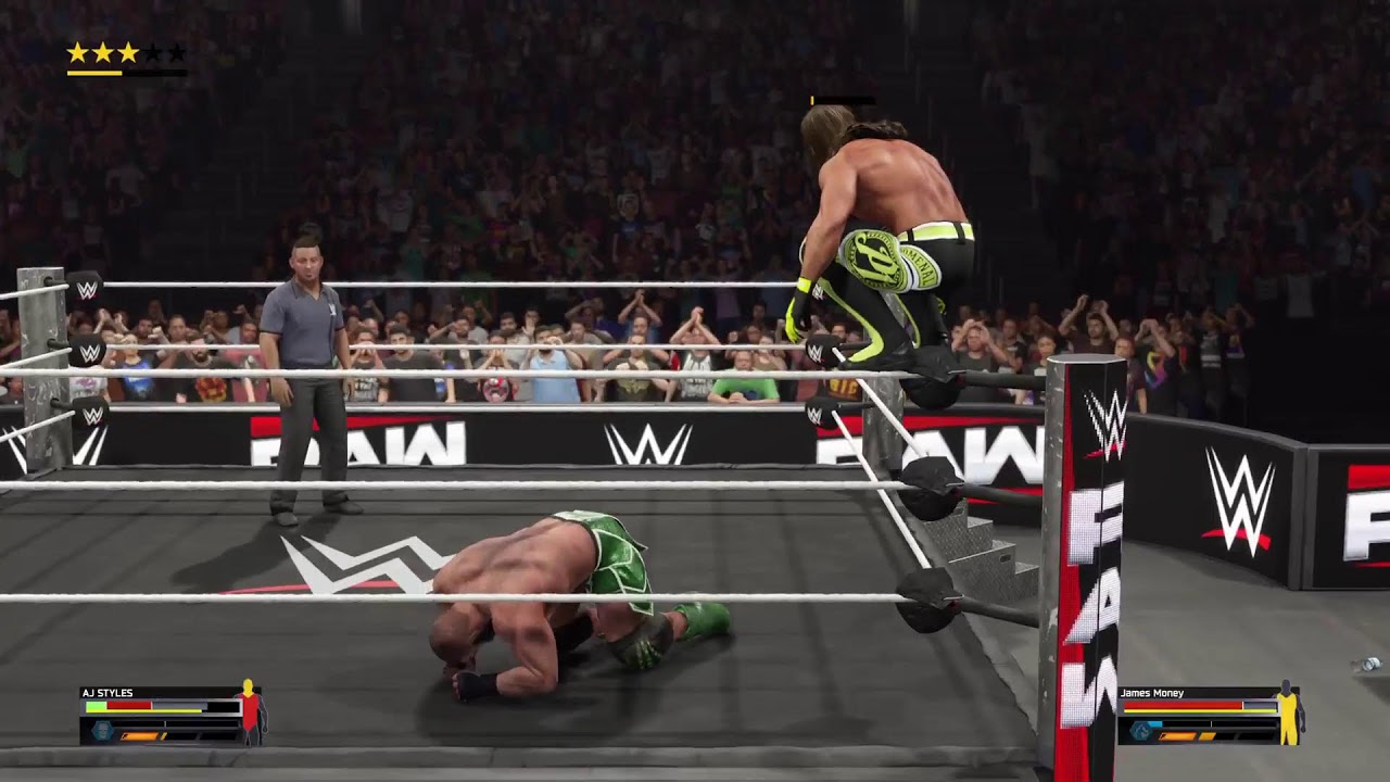 WWE 2K25 James money Vs AJ Styles Final match