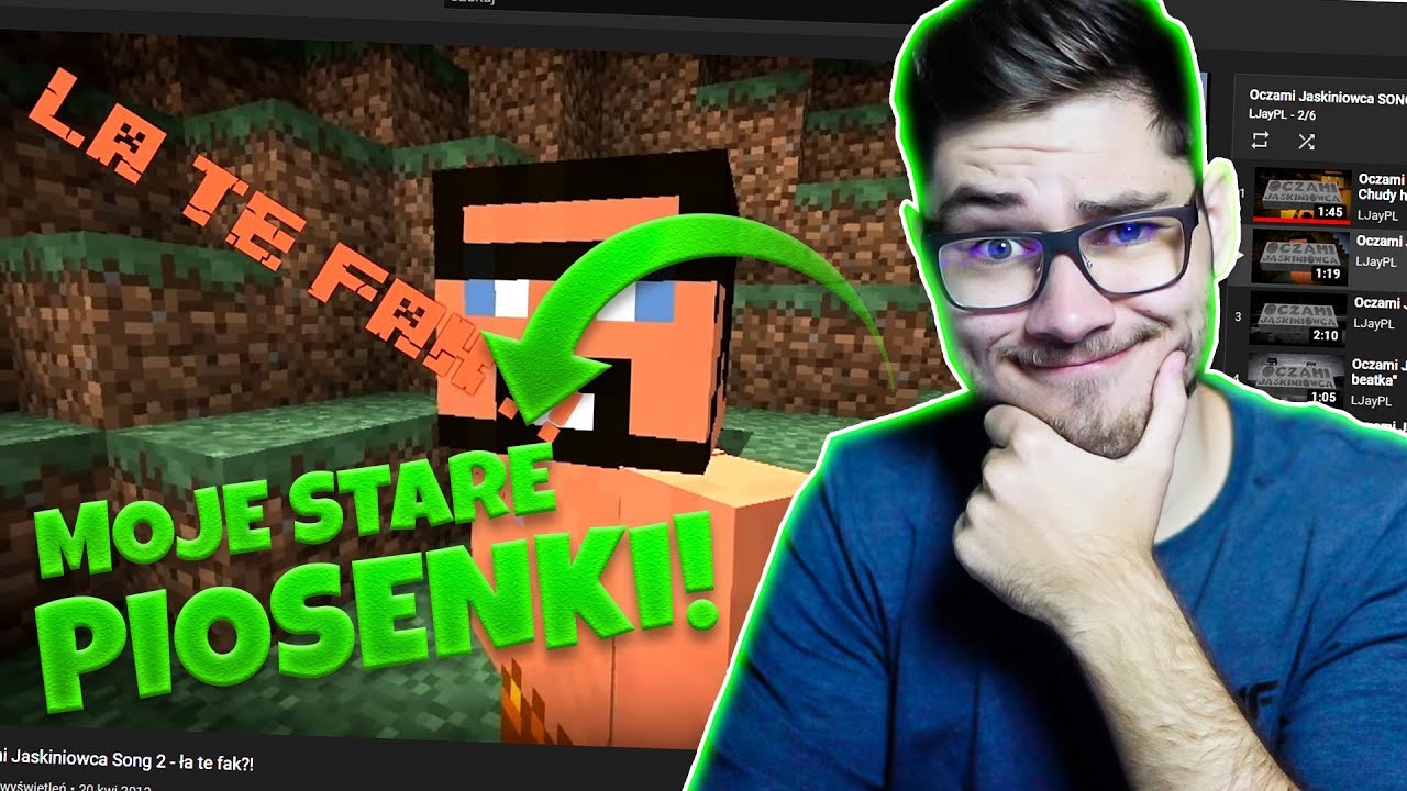 MOJE STARE PIOSENKI! Oczami Jaskiniowca! | LJayPL
