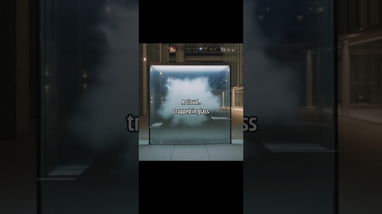 The Cloud That Lives Inside Glass ☁️#art #illusion #illusionart