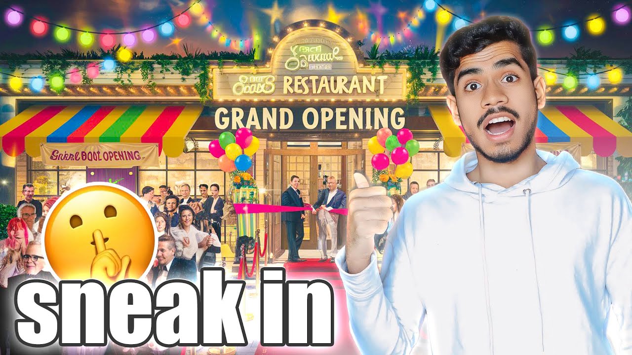 Restaurant Grand Opening লুকিয়ে ঢুকবো । Sneak in । EBF BHAI CHALLENGE VIDEO 2025