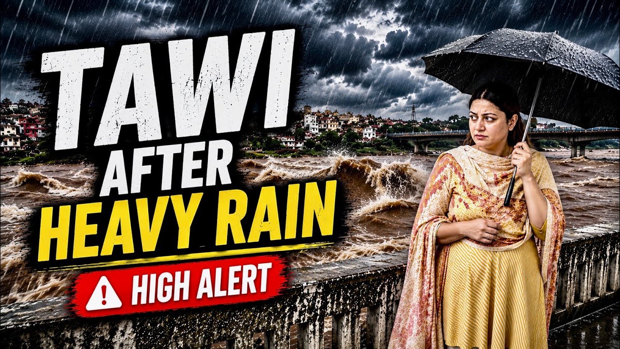 Tawi River After Heavy Rain😱 | High Alert in Jammu | Daily Vlog