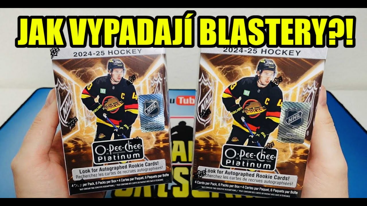 Představujeme: 2x Blaster Box 2024-25 Upper Deck O-PEE-CHEE PLATINUM Break! Hokejové karty NHL!