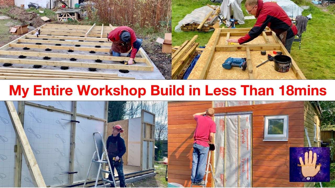 My Entire Modular Workshop Build in Less Than 18 Minutes 😳