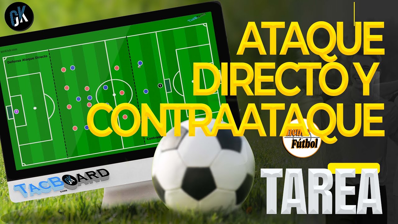 Defensa Organizada vs Ataque Directo + Contraataque #tarea #futbol