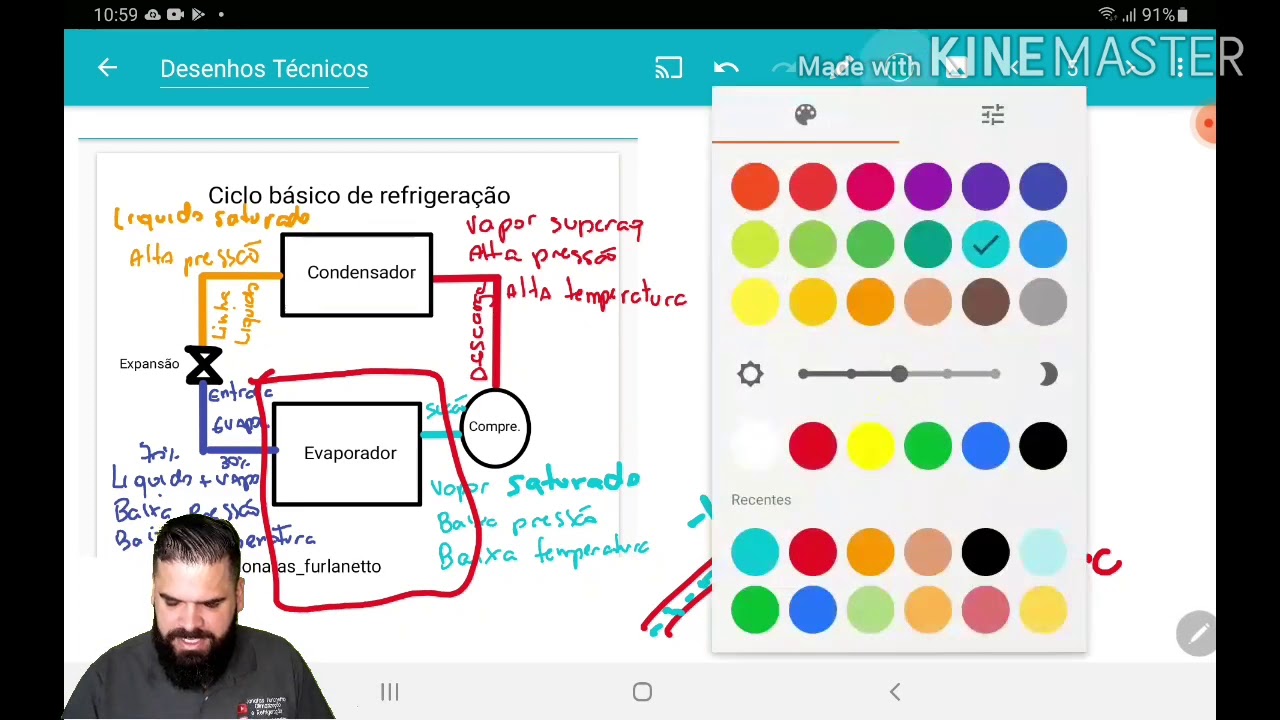Introdução ao condensador. Como esse calor é absolvido e rejeitado pelo condensador 🤔! Aula top!