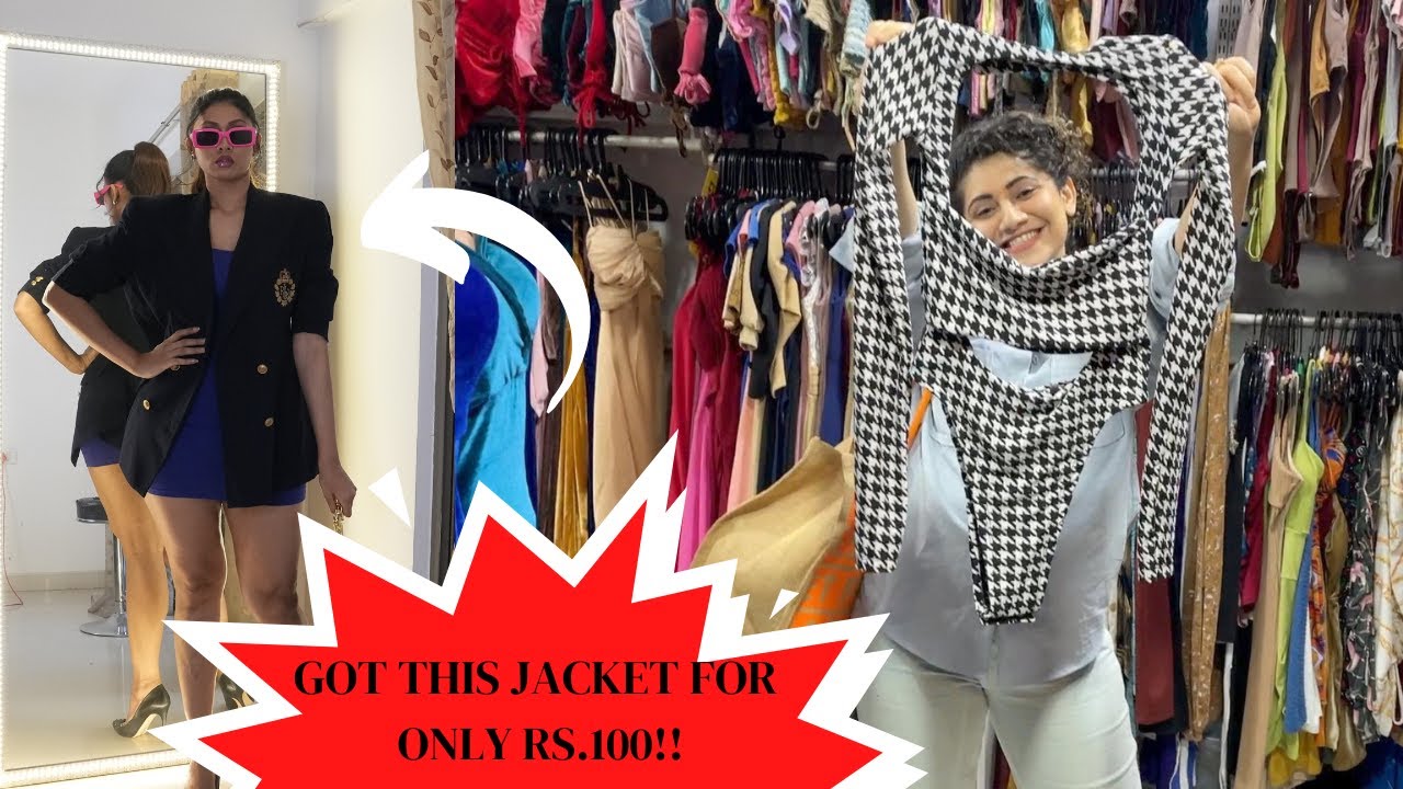 BOUGHT THIS BLAZER FOR JUST RS 100!!!! 😱 😱| BANDRA HILL ROAD SHOPPING | Bosslady Shruti