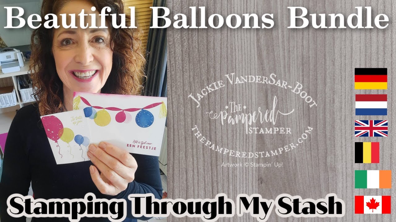 Beautiful Balloons stamping through my stash