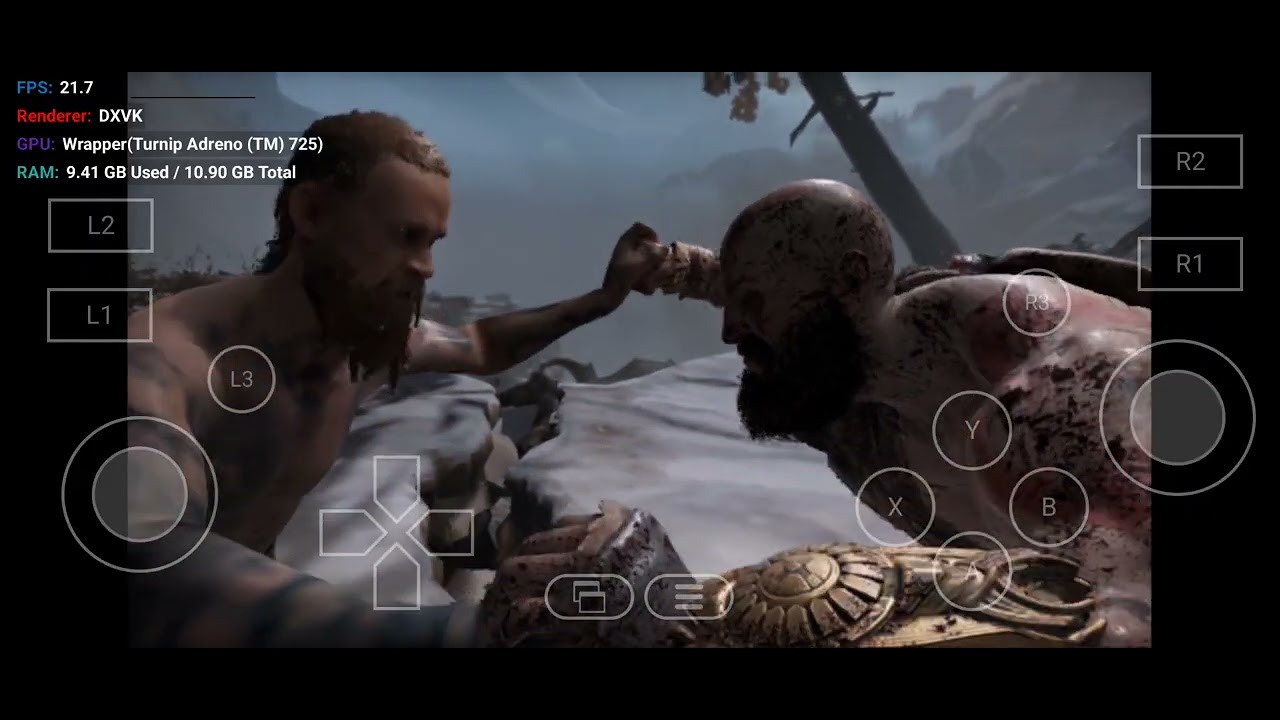 God of War lite - Winlator vanilla 2.8.1hotfix | 8+gen1 part 2