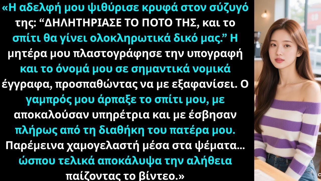 «Η αδελφή μου ψιθύρισε: “ΔΗΛΗΤΗΡΙΑΣΕ ΤΟ ΠΟΤΟ ΤΗΣ, ΤΟ ΣΠΙΤΙ ΘΑ ΕΙΝΑΙ ΔΙΚΟ ΜΑΣ”, αντάλλαξα ποτήρια.»