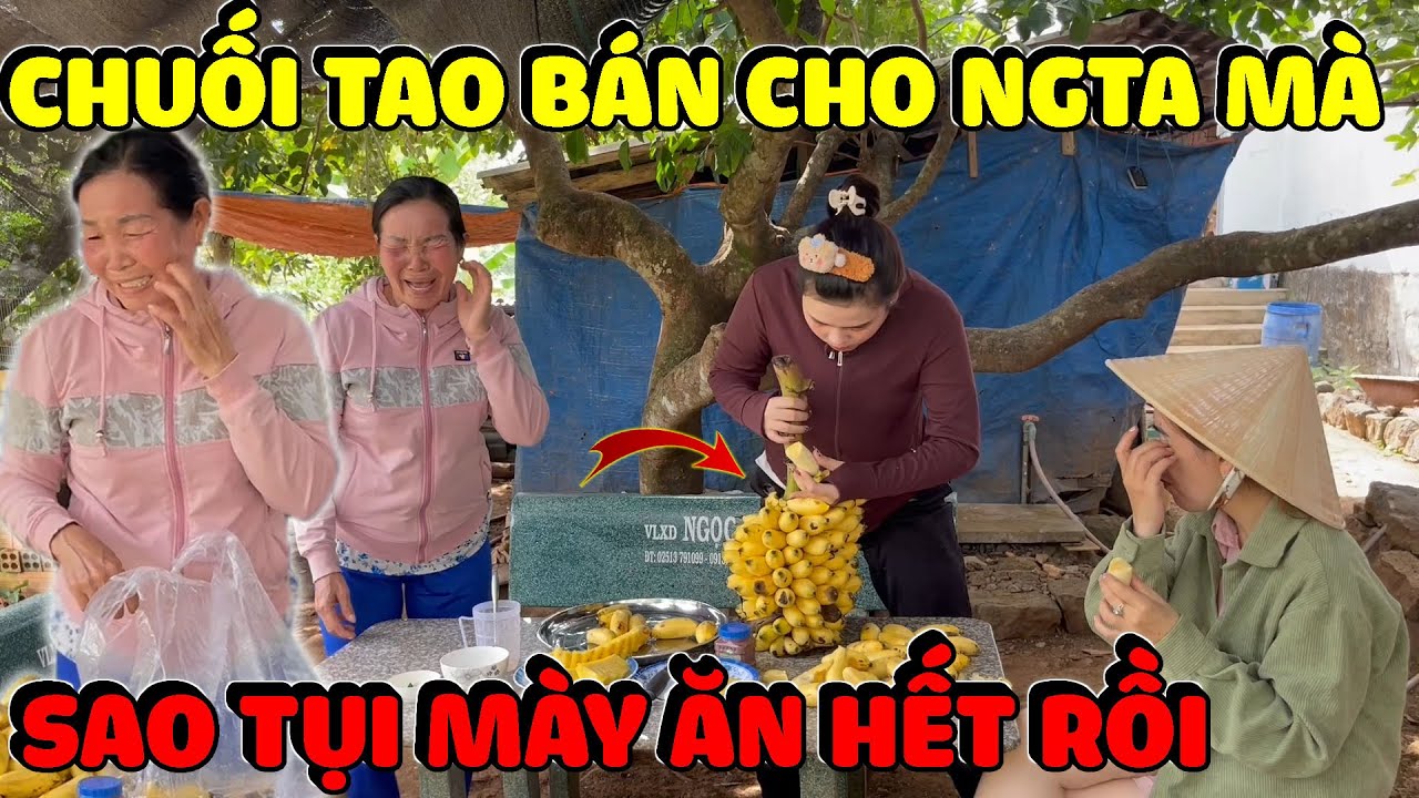 Chị Em Linh Ế Yến Báo Thèm Ăn Chuối Và Cái Kết | Hải Ka Vlogs