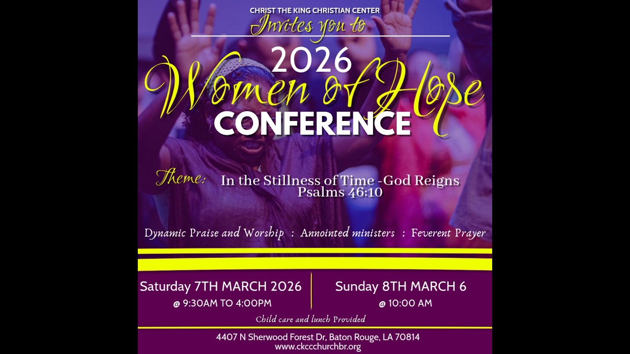 Women's Conference Sunday  - March 8th, 2026