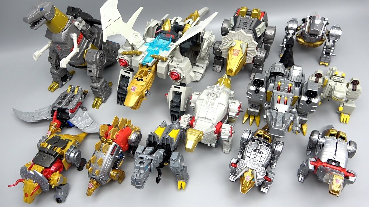 [TRANSFORMERS] Dinobot Volcanicus GrimLock Snarl Sludge Slug SwooP TRANSFORMATION