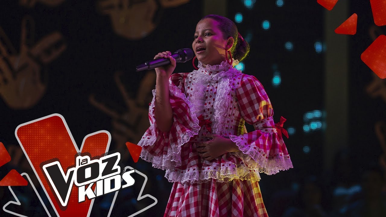 Valentina canta Tamborero &ndash; Audiciones a Ciegas | La Voz Kids Colombia 2019