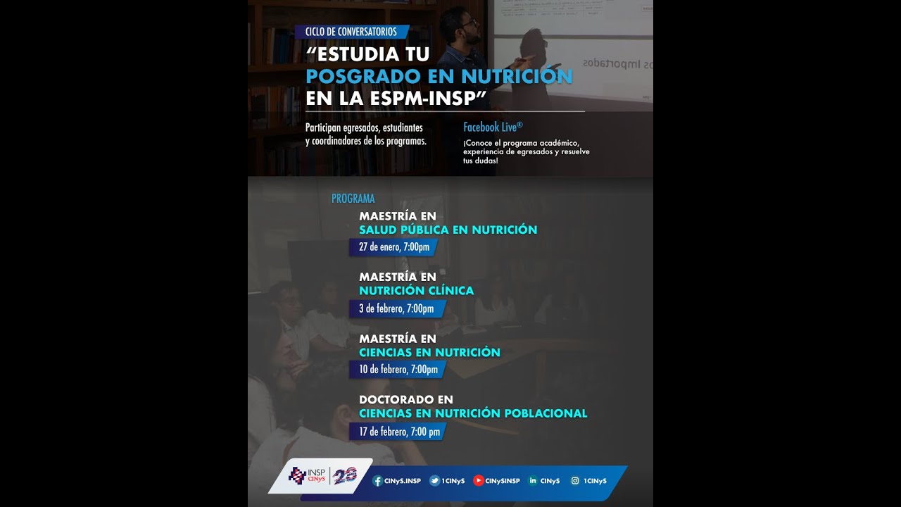 Conversatorio Maestría en Ciencias en Nutrición Poblacional