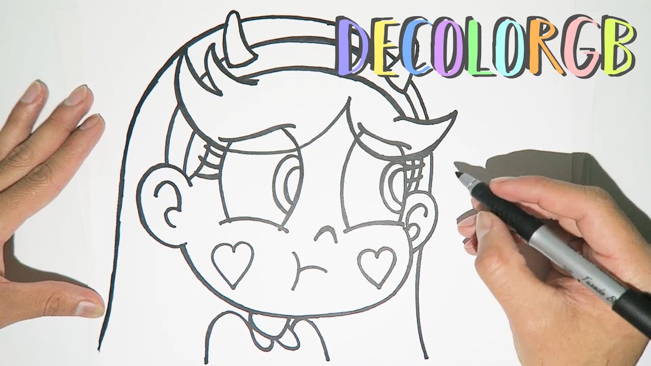 Dibujando a Star Butterfly | Como dibujar a Star Butterfly | Star vs. las fuerzas del mal