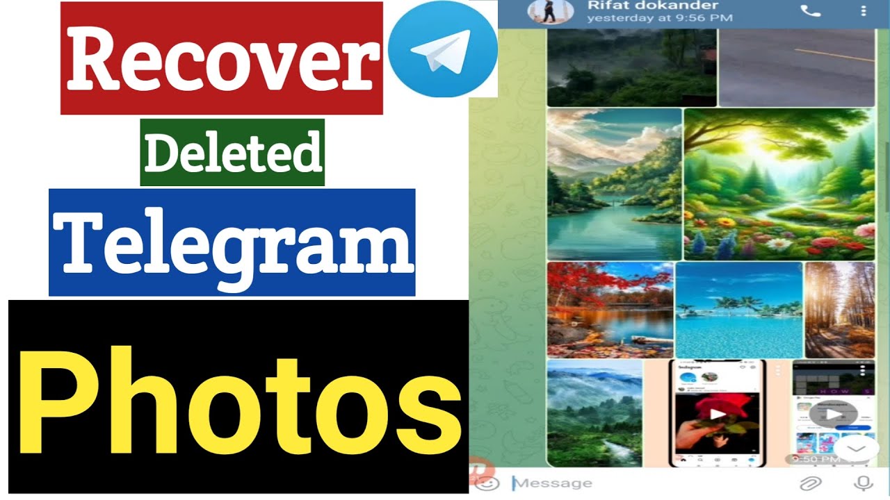 Как восстановить удаленные фотографии Telegram | Восстановление фотографий Telegram
