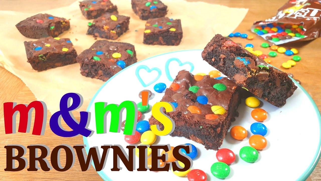 FUDGY & RICH M&M's Chocolate Brownies Recipe! Kid Friendly/Bake Sale Ideas!
