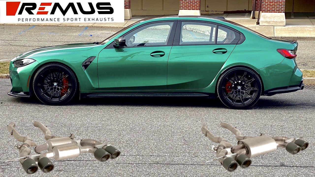 Варианты глушителей BMW G80 M3 REMUS RACE EXHAUST | RACE vs SPORT