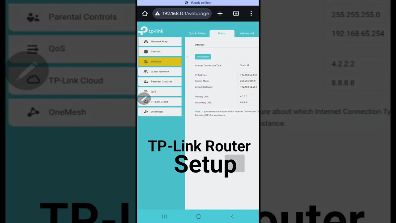 TP-Link WiFi Router Quick Setup  #techtutorial