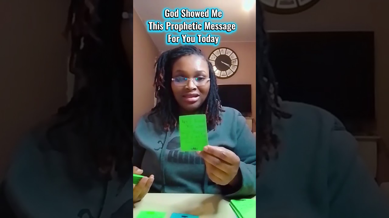 GOD SHOWED ME THIS PROPHETIC MESSAGE FOR YOU TODAY.