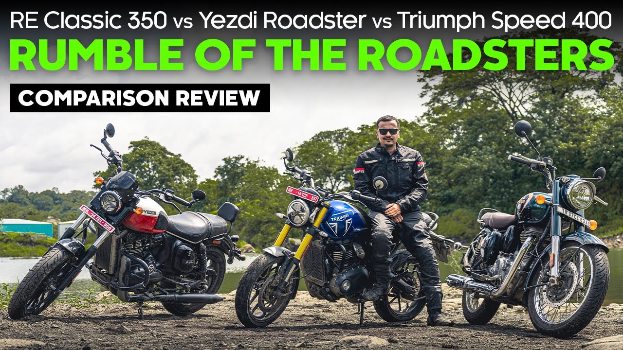 RE Classic 350 vs Yezdi Roadster vs Triumph Speed 400 | Comparison Review | Rumble of the Roadsters