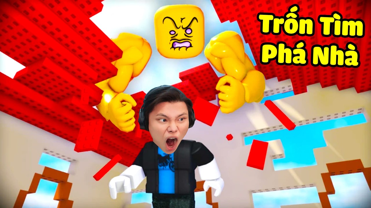 [ROBLOX] JAYGRAY THỬ THÁCH TRỐN TÌM PHÁ NHÀ SIÊU HÀI💪👑VUA NOOB TẬP GYM PHÁ NHÀ BẰNG NẮM ĐẤM SAITAMA