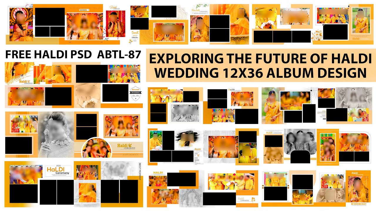 Exploring HALDI 12x36 Wedding Album PSD file download 2025 PSD file free download  ABTL-87