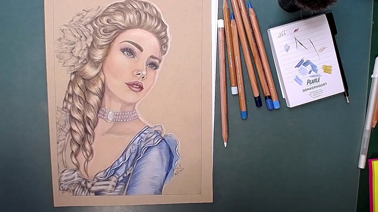 Coloring a lady part 2 (Monja Gates)