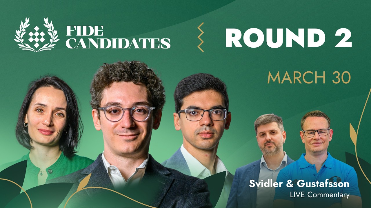 ♟ CHESS | FIDE Candidates Tournament 2026 | Round 2 LIVE | Caruana, Giri, Lagno & more