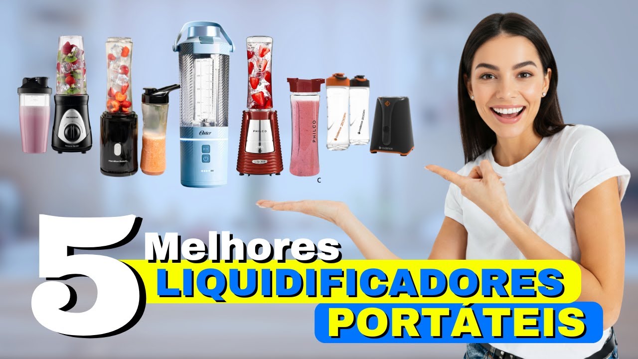 Os 5 MELHORES MINI LIQUIDIFICADOR PORTÁTIL de 2026! ✅