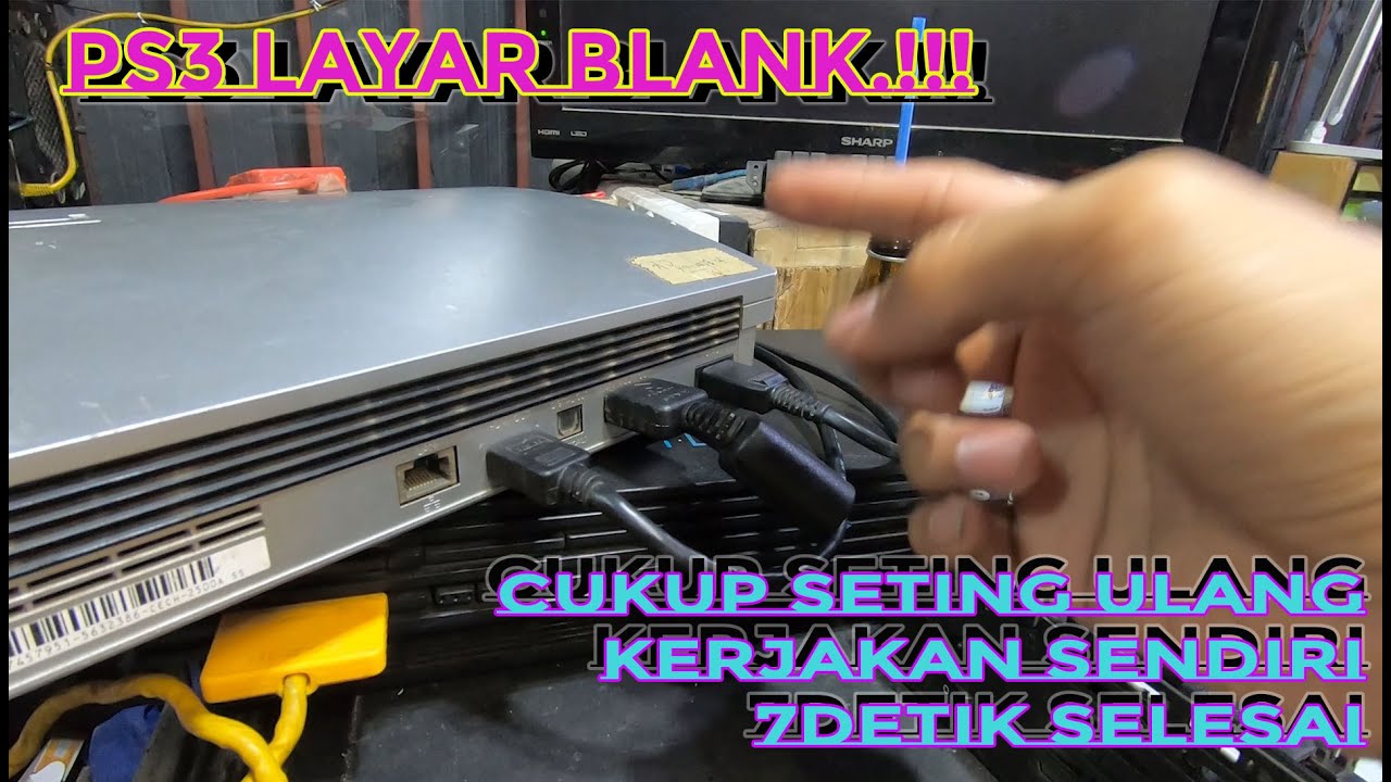 PS3 layar Blank,cukup pencet tombol aja sembuh.
