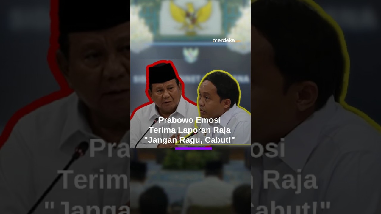 Momen Prabowo Emosi Sampai Potong Teddy, Usai Terima Laporan Raja Juli: Jangan Ragu, Cabut!