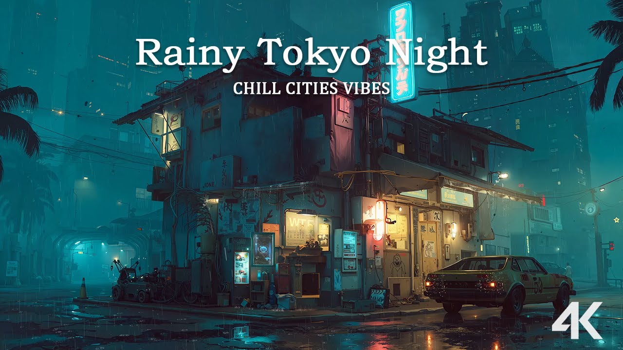 Rainy Tokyo Night Caf&eacute; 🌧️ Chill Lofi Vibes for Relax & Focus | Chill Cities Vibes
