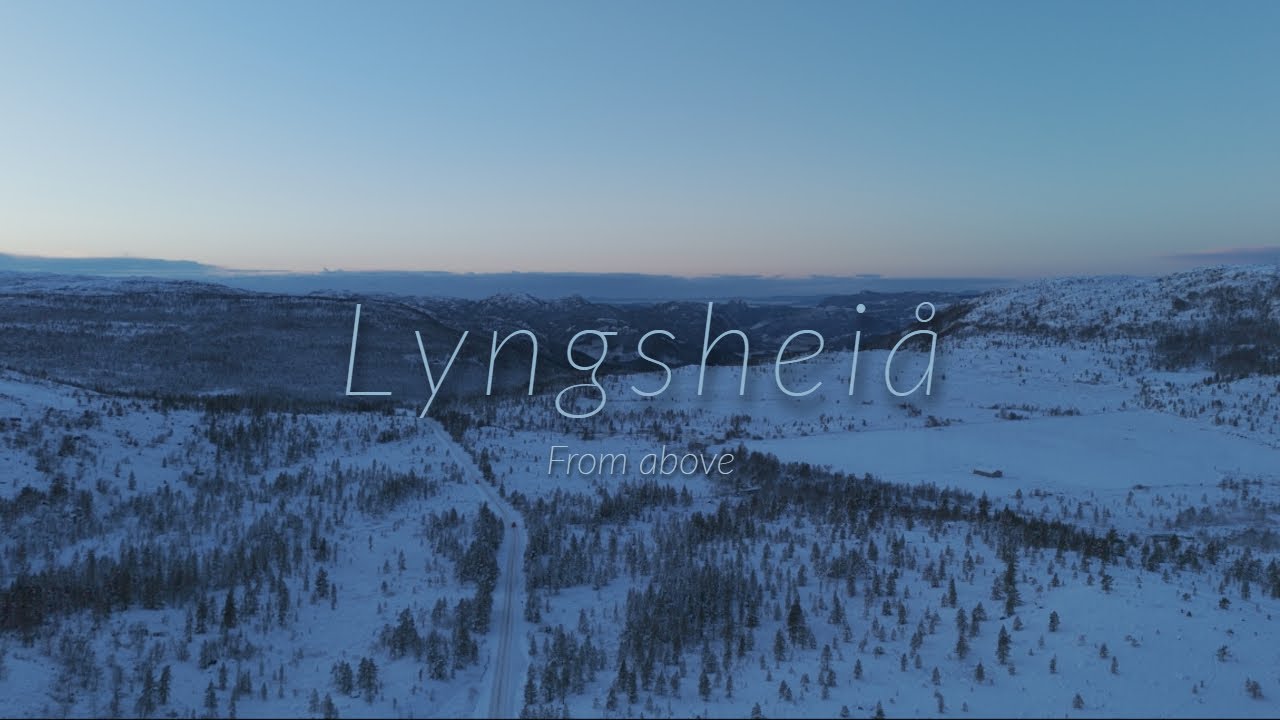 Snowy Norwegian Landscapes From Above | Ambient Cinematic