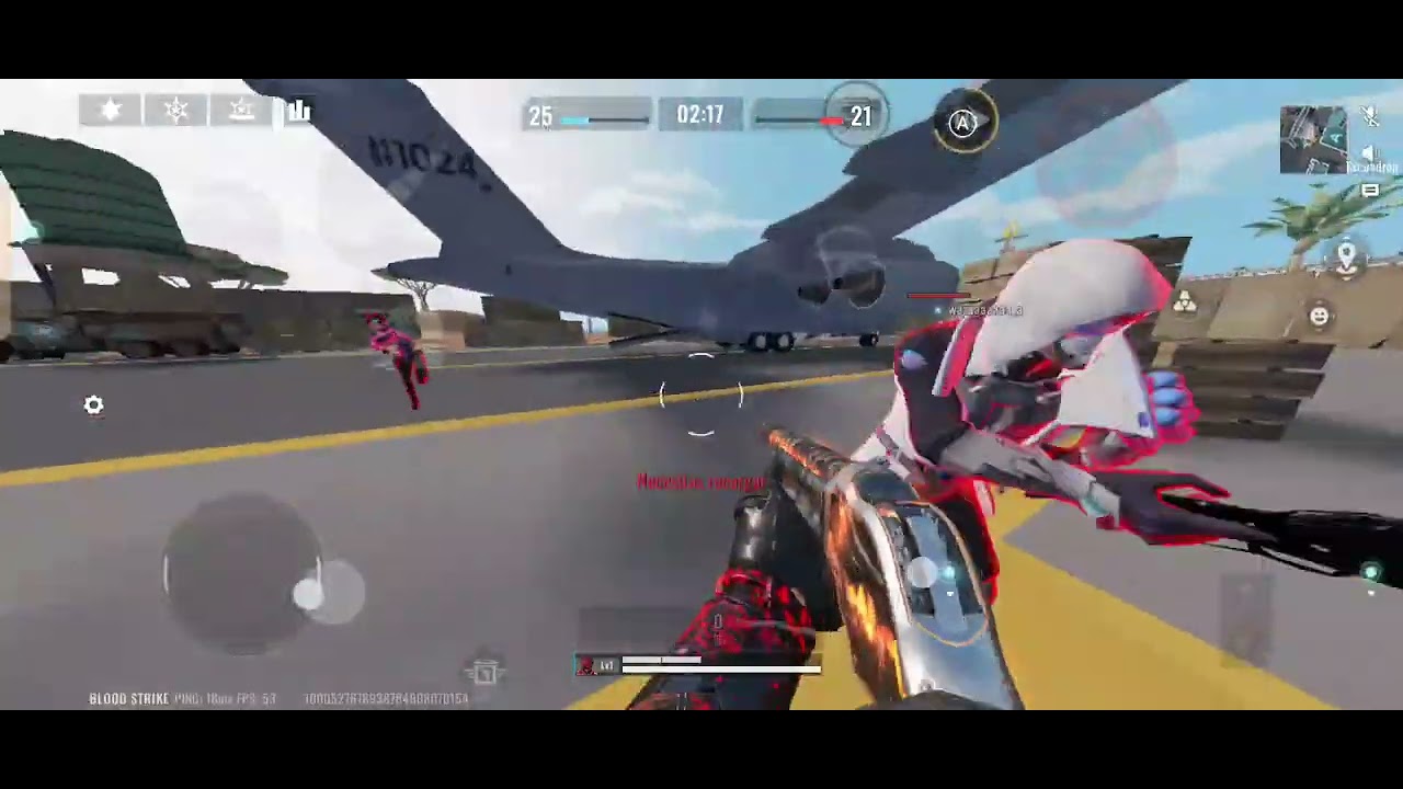 Un manco jugando Blood Strike 