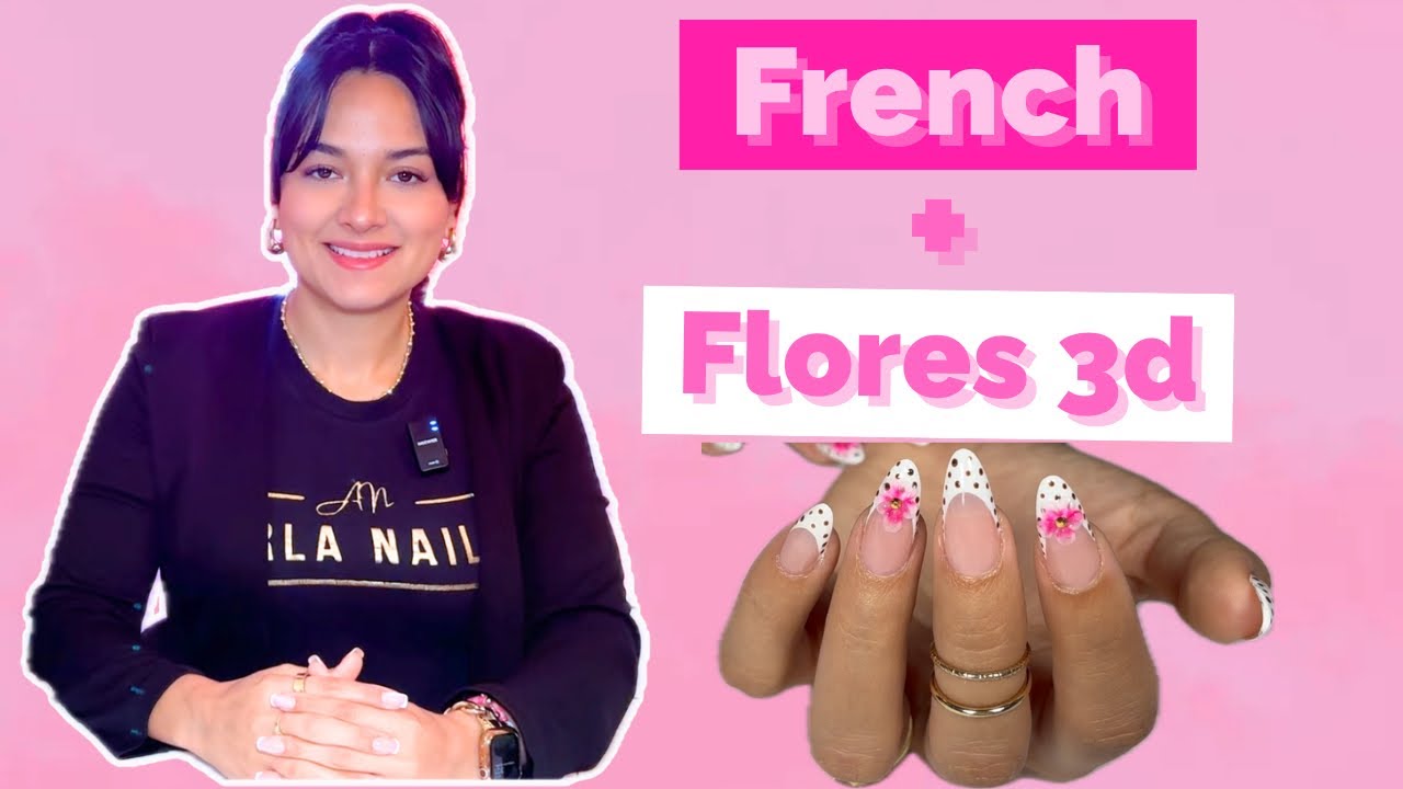 French con flores paso a paso | Diseño de uñas